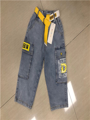 030K16男大童牛仔七分裤MD