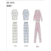 030N7428男女大童长袖睡衣(珊瑚绒)MD