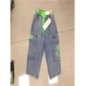 030K15男大童牛仔七分裤MD