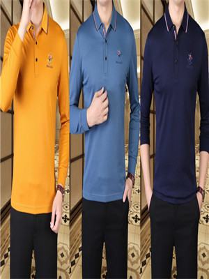 011T1766 男商务长袖T恤HH