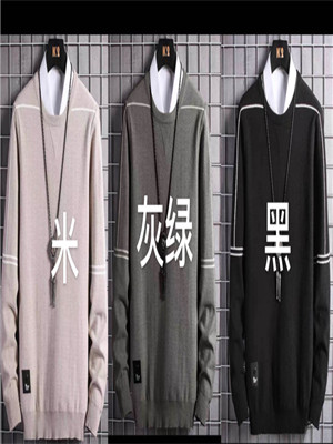 110M1809 男加绒毛衣HH