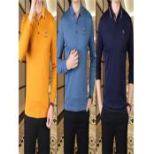 011T1766 男商务长袖T恤HH